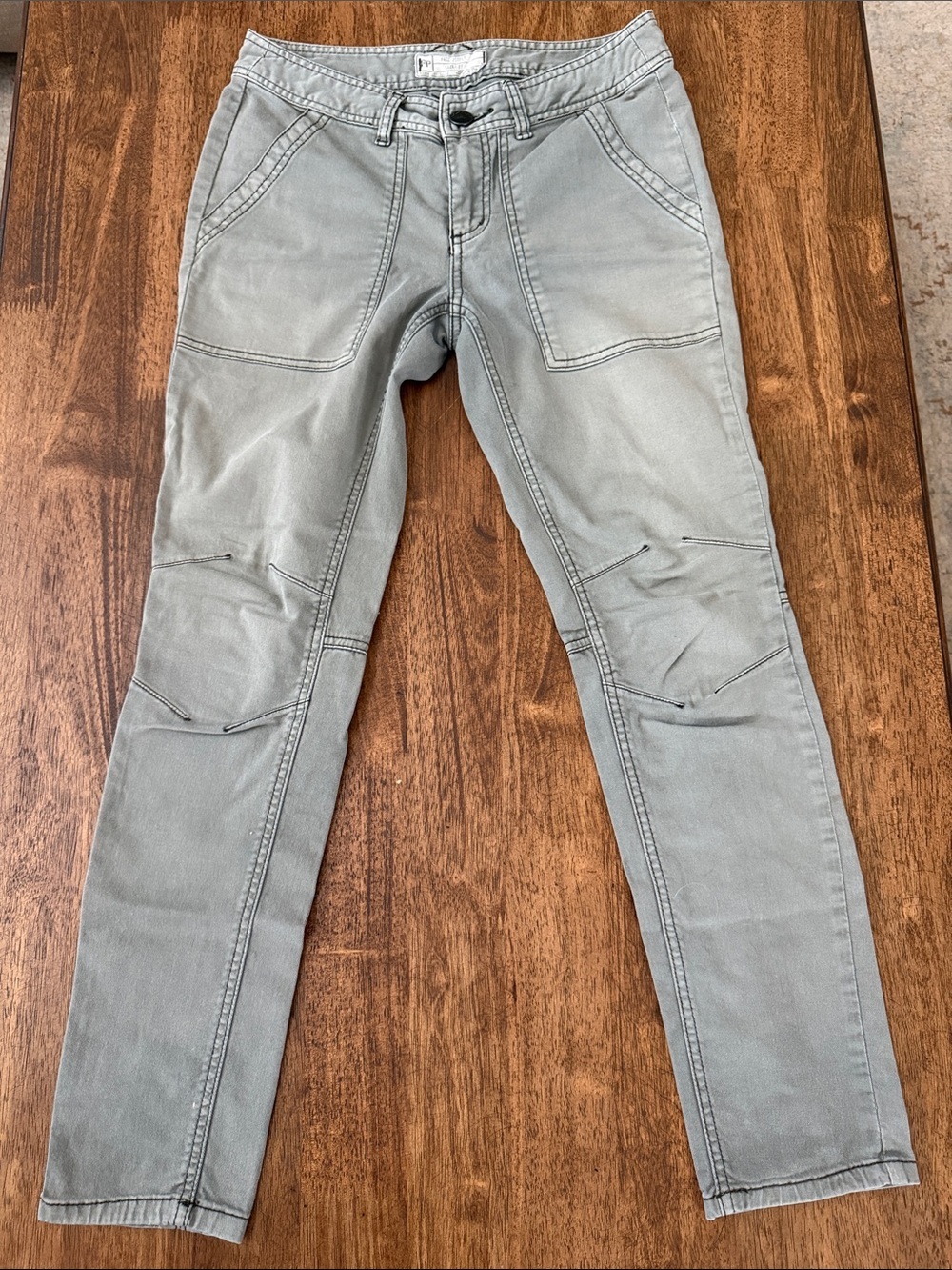 Free People Olive Green Utility Pants Size 27